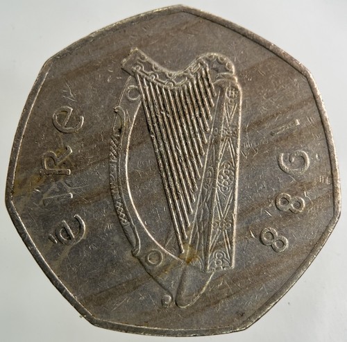 1988 irish ireland 50p fifty - 1988,