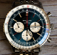 UNWORN 2025 Breitling Navitimer B01 Chronograph 46 Blue Dial Watch AB0137211C1A1