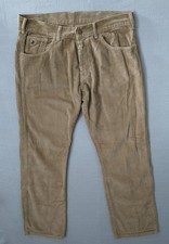 Lois Corduroy Trousers Mens W34 L30 Beige/Tan Chunky Cord Chinos Outdoor Cotton