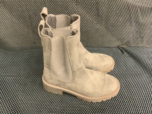 Taupe faux suede chunky - h&m,