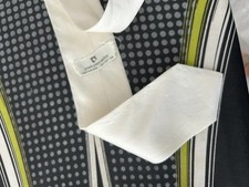 Jose Piscador Mens  VTG Ivory 100% Silk Tie. MR25510 