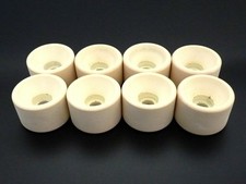 BELAIR BLAZER ( HOCKEY ) QUAD ROLLER SKATE WHEELS WHITE FULL SET OF 8 V.G.C.