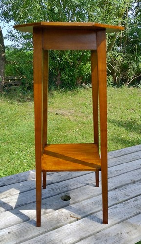 Satinwood plant stand - satinwood,