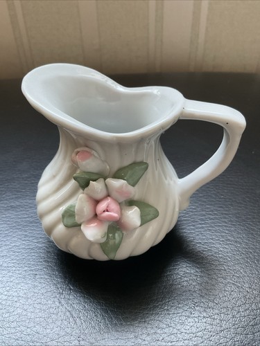 Vintage porcelain milk jug - porcelain,