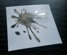 Large Paint Splat Silver