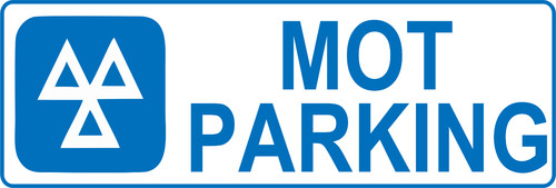 Mot parking sticker - mot,