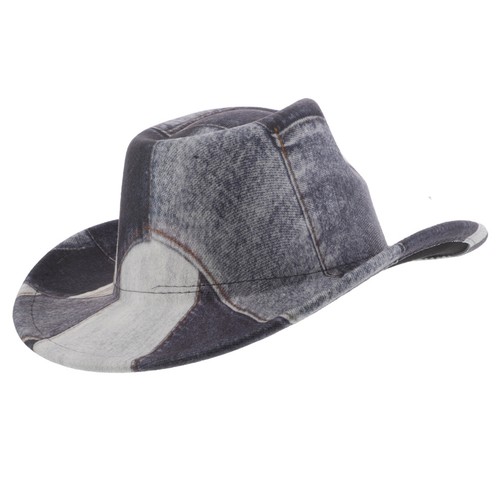 Patchwork costume hat wide - patchwork,