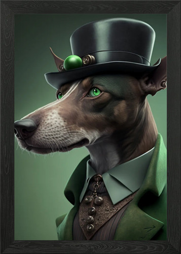 Sherlock holmes dog framed - holmes,