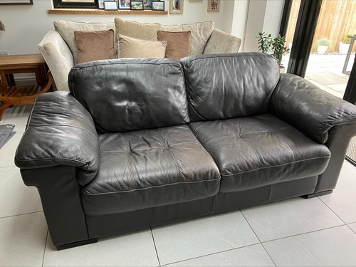 Dark brown faux - brown, two