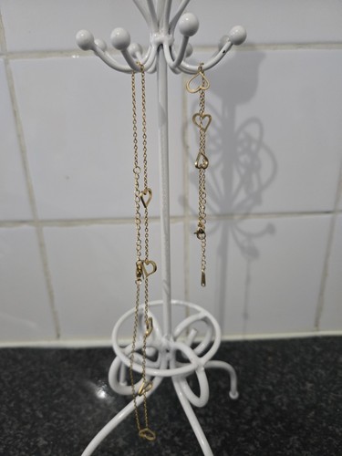 White metal bird hanging - white,