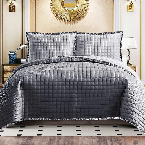 Luxury quilted bedspread set - quilted,