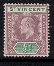 St Vincent 1902 sg 76 1/2d
