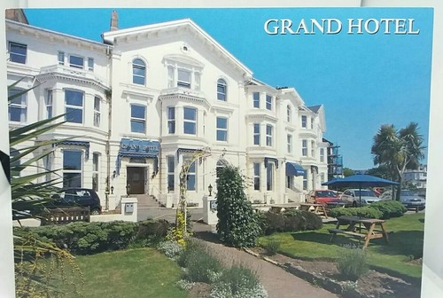 Vintage postcard grand hotel - vintage,