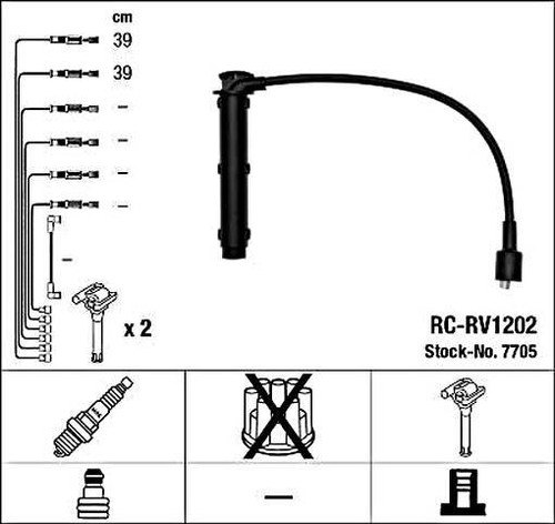 Ngk ignition lead set - ngk,
