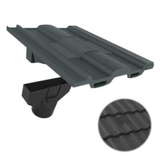 Grey Castellated Roof Tile
