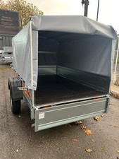 Trailer 7ft x 4ft Camping Single Axle Box with COVER   201cm x 126cm 750kg GREY