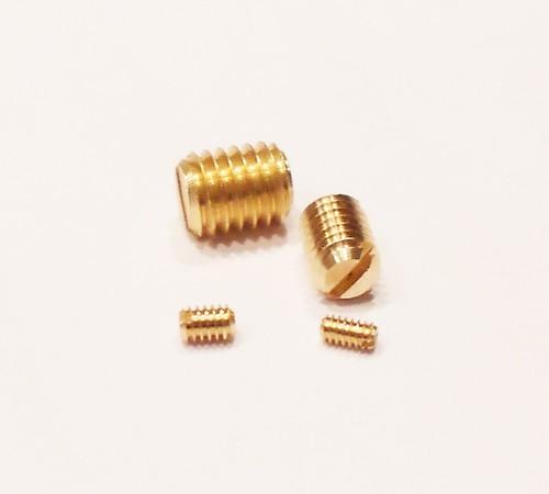 Metric brass slotted flat - metric,