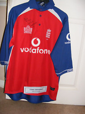 England Womens International match worn cricket shirt, signed by Lydia Greenway