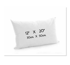 Pack of 2 Rectangular Pillow Inserts / Cushion Inserts for Sofa , Bed and more. 