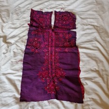 Vintage Kutch Banni Harijan Dalit childs dress front  mirrors embroidery