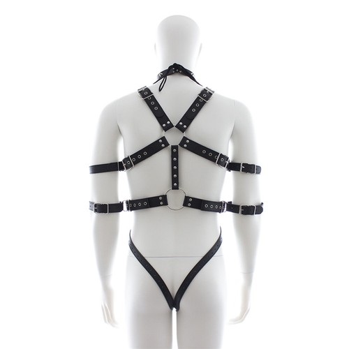 Men leather body harness - leather,