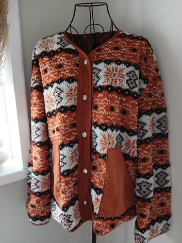 Cider aztec fleece jacket - aztec,
