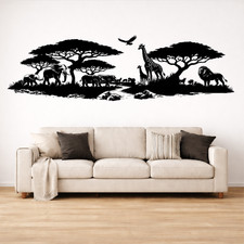 African Safari Animals Wall
