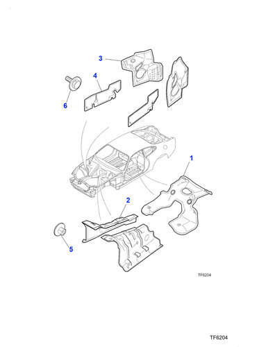 Jaguar push nut - push-on,