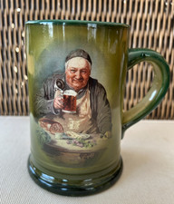 Vintage Monk / Friar Mug Green