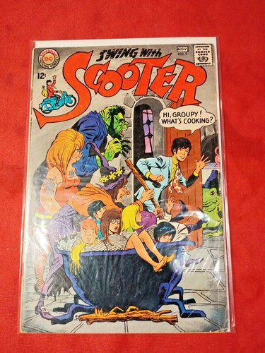 Comics swing with - with, scooter