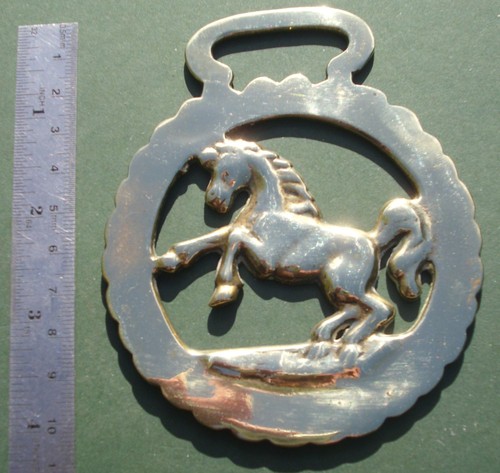 Cast horse brass - cast,