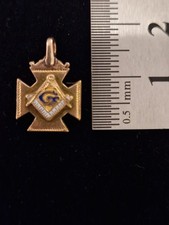 Edwardian masonic fob - masonic,