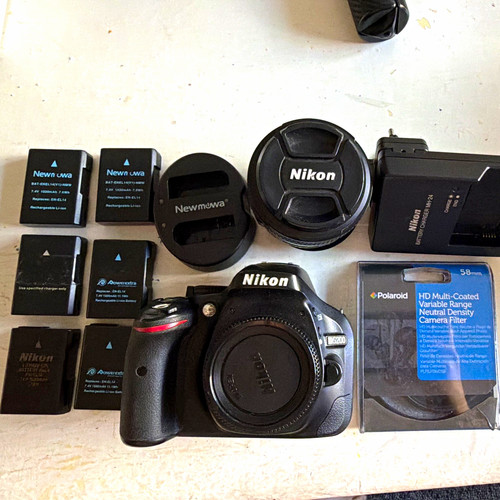 Nikon d5200 1mp black - nikon, dslr