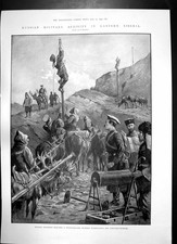 Antique Print Russian Military Siberia Steam Turbines Channel Vessels 1903 20th