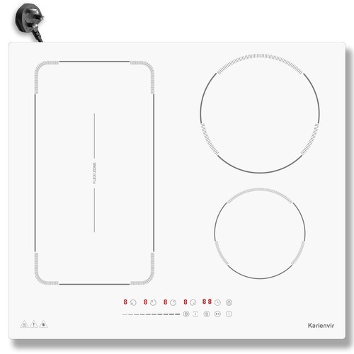 Karienvir white induction hob - white,