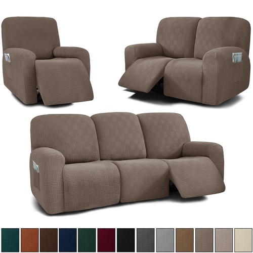 Stretch velvet recliner sofa - stretch,