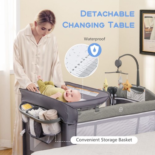 Travel cot convertible - 1,