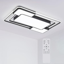 LED Ceiling Light Remote Control Dimmable Flush 90×60CM Bedroom Home Modern