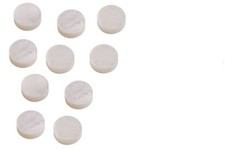 10X 6MM DIAMETER ACRYLIC MOP PEARLOID GUITAR FRET BOARD DOTS INLAY MARKERS WHITE