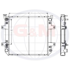 Radiator for forklift truck - radiator,