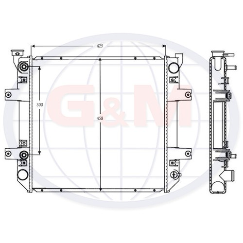 Radiator for forklift truck - radiator,