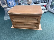 Caravan Camper Motorhome Chest Centre Draw / Draws Cabinet & Fold Out  table