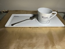 Thai Airways Royal Silk / Business Class Expresso Coffee cup and tray very rare