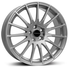 Alloy Wheels 17" Romac Pulse Silver For Vauxhall Astra (4 Stud) [H] 04-09