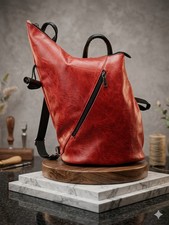 ​Bold Red Asymmetrical Goth