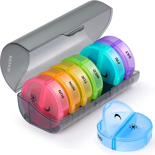 Weekly pill box organizer - pill,