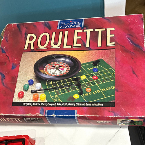 Casino roulette wheel set with - set,