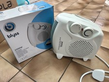 BLYSS 2200W ELECTRIC FAN HEATER - 2 heater settings + cooling fan, lightweight