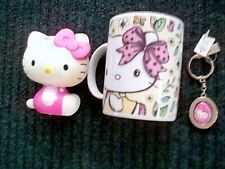 3 HELLO KITTY HIGHLY COLLECTABLE ITEMS MUG KEYRING & NIGHT LIGHT