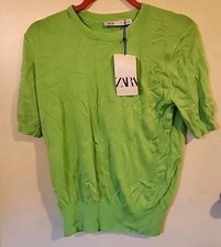 NWT Zara SS Knit Sweater L